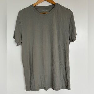 EVERLANE 20” PTP Women’s Cotton T-Shirt, Light Green, Size Large.